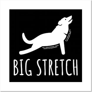 Funny Dog Yoga, Big stretch dog stretching tee, Namaste dog Posters and Art